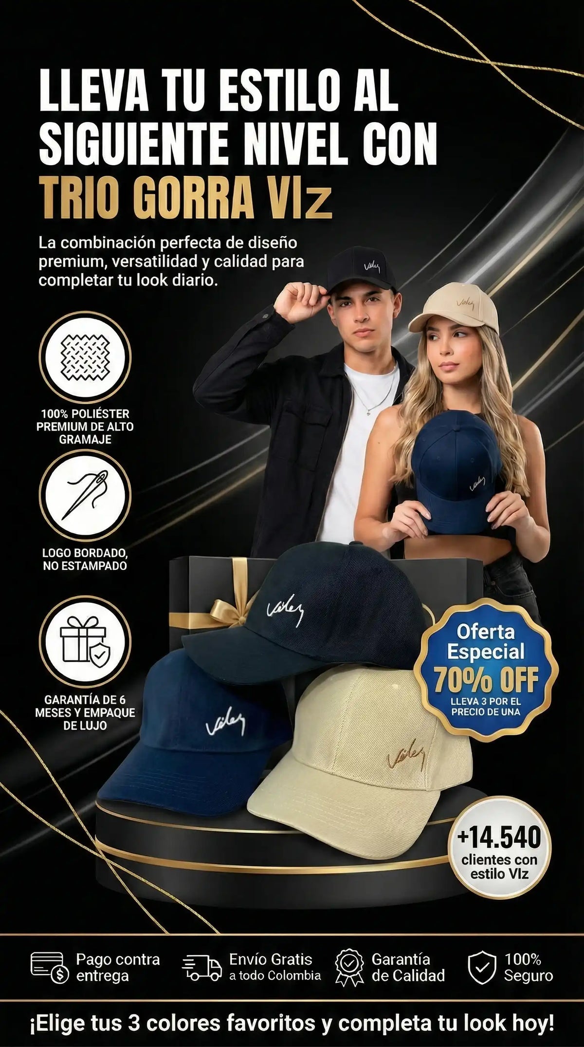 Gorra bordado velez